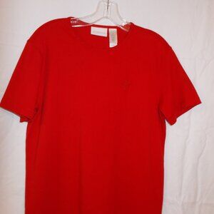 Liz Claiborne red crew neck tee shirt, size Medium